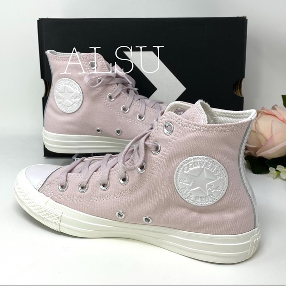 barely rose converse high tops